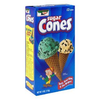 Keebler Ice Cream Sugar Cones, 12 Count Boxes (Pack of 6)  Grocery & Gourmet Food
