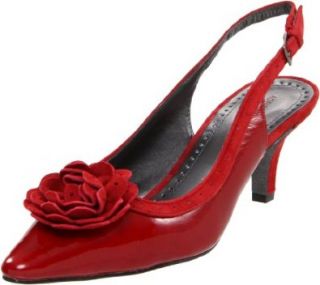Adrienne Vittadini Footwear Women's Hope Pump,Rosy Red,7 M US Shoes