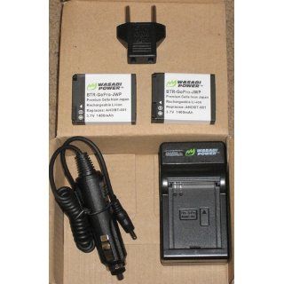 Wasabi Power Battery (2 Pack) and Charger for GoPro HERO2, HERO and GoPro AHDBT 001, AHDBT 002  Camcorder Batteries  Camera & Photo
