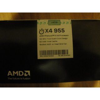AMD CPU HDZ955FBGMBOX Phenom II X4 955 Black Edition 3.2GHz AM3 125W Retail Electronics