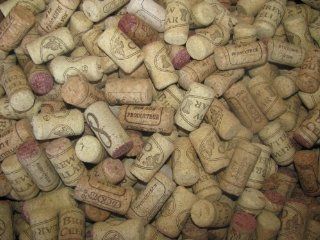 Assorted Printed Wine Corks 3/4 lb (Approximately 75 corks)   For Crafts Baby