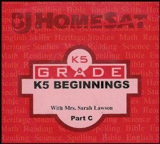 Kindergarten Grade K5 Beginnings   Part C (Incorporate English Skills, Building a Strong Phonics Framework with Songs, Charts, and Activities in a Balanced Approach That Emphasizes Word Meaning) [Multiple DVDS] (BJ HomeSAT Distance Learning) Mrs. Sarah La