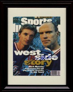 Framed Mark Messier Sports Illustrated Autograph Print  Sports Fan Prints And Posters  Sports & Outdoors
