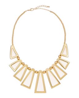 Jules Smith Golden Open Triangle Bib Necklace