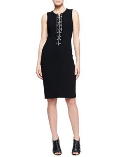 Michael Kors  Chain Front Fitted Dress