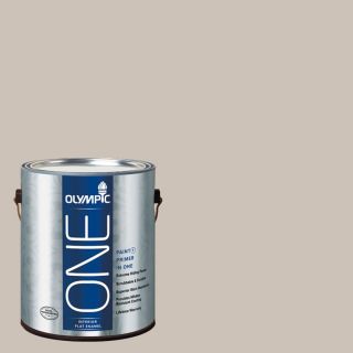 Olympic One 124 fl oz Interior Flat Enamel Barefoot Beach Latex Base Paint and Primer in One with Mildew Resistant Finish