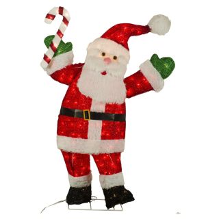 Holiday Living 48 in Tinsel Christmas Santa
