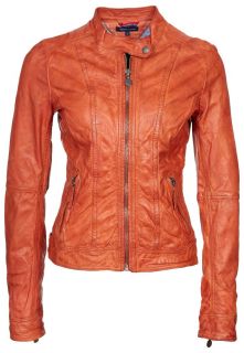 Tommy Hilfiger   NEW AXSON   Leather jacket   orange