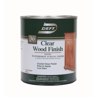 Deft 1 Quart Satin Clear Wood Finish