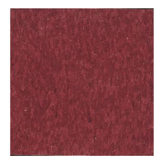 Armstrong 12 In x 12 In Pomegranate Red Speckle Pattern Commercial Vinyl Tile