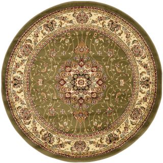 Safavieh Lyndhurst 5 ft x 5 ft Round Green Transitional Area Rug