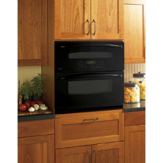 GE Profile 30 in Self Cleaning Convection Double Electric Wall Oven (Black)