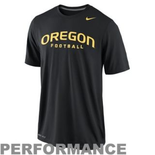 Nike Oregon Ducks Dri FIT Practice Legend Authentic Font Performance T Shirt   Black