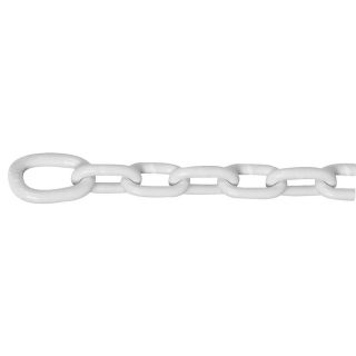 Campbell Commercial 1 ft 5/16 Welded White Vinyl Coated Steel Chain (By The Foot)