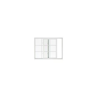 BetterBilt 48X48  Sliding Window Aluminum 875 Series Grid Insulated Glass White with Screen XO