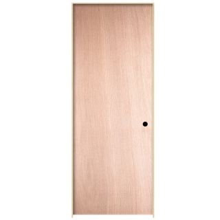ReliaBilt Flush Hollow Core Lauan Left Hand Interior Single Prehung Door (Common 80 in x 24 in; Actual 81.75 in x 25.75 in)