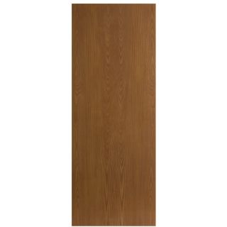 ReliaBilt 28 in x 80 in Flush Oak Hollow Core Non Bored Interior Slab Door