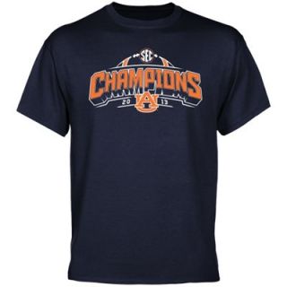 Auburn Tigers 2013 SEC Football Champions T Shirt   Navy Blue
