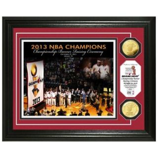 Miami Heat 2013 Champions Banner Raising Gold Coin Photomint