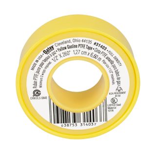 Oatey .5 x 260 Yellow Gas Teflon Tape
