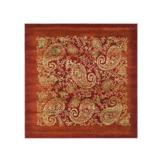 Safavieh 8 ft x 8 ft Red Paisley Area Rug