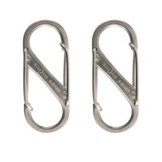 Nite Ize 1.56 in Stainless Oval Straight Carabiner