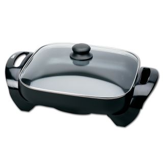 Deni 12 in L x 12 in W Non Stick Cooking Surface Electric Skillet