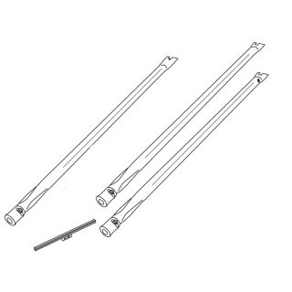 Heavy Duty BBQ Parts 34.1875 in Stainless Steel Tube Burner