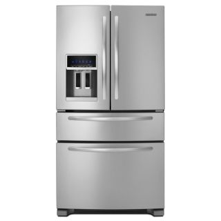 KitchenAid 25 cu ft French Door Refrigerator with Single Ice Maker (Stainless Steel) ENERGY STAR