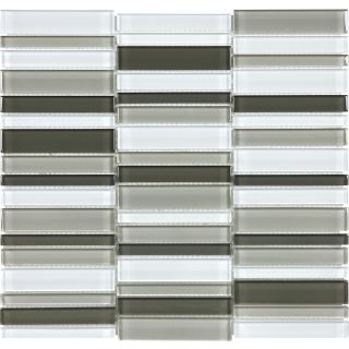 allen + roth City Links Glass Mosaic Wall Tile (Common 12 in x 12 in; Actual 11.38 in x 11.93 in)