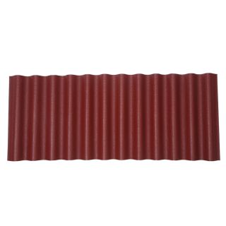 Ondura 19.75 in x 48 in .125 Gauge Red Corrugated Cellulose Fiber/Asphalt Roof Panel