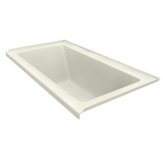 American Standard Studio 66 in L x 36 in W x 22.5 in H Linen Acrylic Rectangular Drop In Bathtub with Right Hand Drain