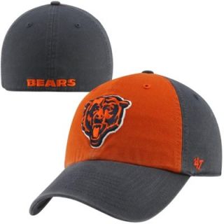 47 Brand Chicago Bears Franchise Sophomore Fitted Hat   Navy Blue/Orange