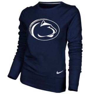 Nike Penn State Nittany Lions Ladies Navy Blue Excel Pullover Crew Sweatshirt