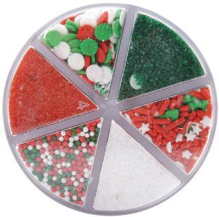 Wilton Sprinkles 7.1 Ounces Christmas Mix W755; 3 Items/Order  Pastry Decorations  Grocery & Gourmet Food