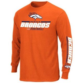 Denver Broncos Primary Receiver IV Long Sleeve T Shirt   Orange