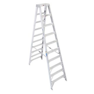 Werner 10 ft Aluminum 375 lb Type IAA Twin Step Ladder