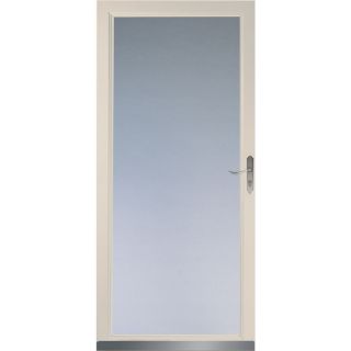 LARSON Almond Signature Low E Full View Tempered Glass Storm Door (Common 81 in x 36 in; Actual 80.8 in x 37.62 in)