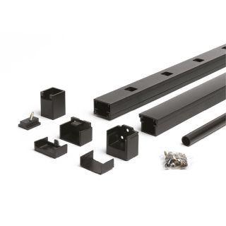 Trex 42 in x 96 in Charcoal Black Aluminum Porch Rail