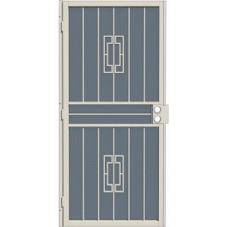 Gatehouse Ventura Almond Steel Security Door (Common 80 in x 36 in; Actual 81 in x 39 in)