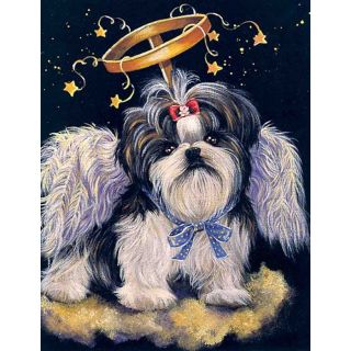 Precious Pet Paintings 18 in x 12.5 in Dogs Flag