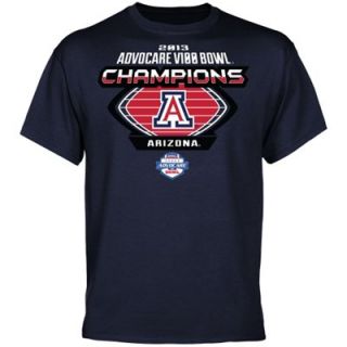 Arizona Wildcats 2013 AdvoCare V100 Bowl Champions T Shirt   Navy Blue