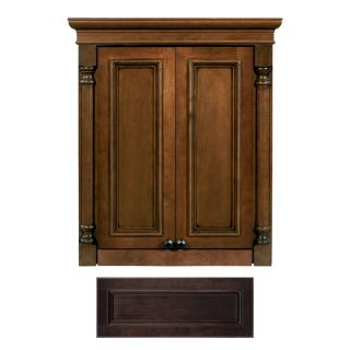 Architectural Bath Savannah 27 3/4 in H x 24 in W x 7 in D Java Wall Cabinet