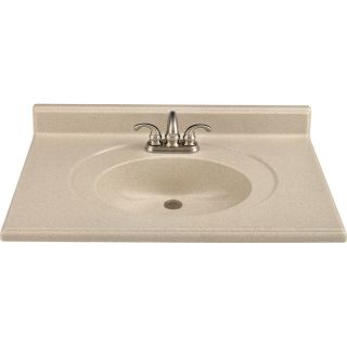 ESTATE by RSI 37W x 22D Wheat Solid Surface Vanity Top