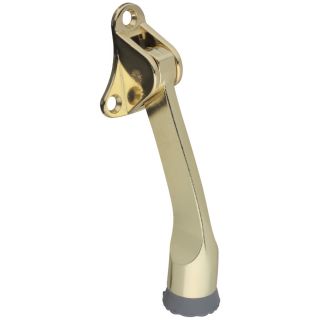 Stanley National Hardware 4 Brass Kick Down Door Stop