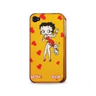 [WG] GOLDEN YELLOW BETTY BOOP HARD PROTECTOR SNAP ON CASE FOR IPHONE 4 4G (BOTH AT&T AND VERIZON) + FREE STEREO HEADSET WITH MICROPHONE FOR APPLE IPHONE 4 Cell Phones & Accessories