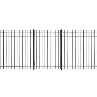 Merchants Metals Black Galvanized Steel Fence Gate (Common 60 in x 36 in; Actual 58 in x 32 in)