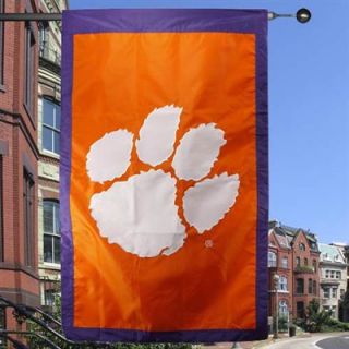 Clemson Tigers 28 x 44 Team Logo Applique Banner Flag