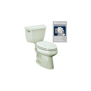 KOHLER Highline Classic Biscuit 1.28 GPF (4.85 LPF) 12 in Rough In WaterSense Elongated 2 Piece Comfort Height Toilet