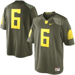 Nike Oregon Ducks #6 Limited Edition Military Jersey   Olive
